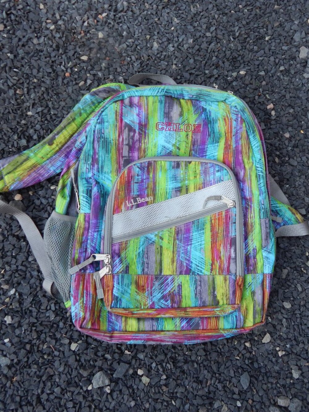 L.L. Bean CHLOE Embroidered Name Backpack VERY COOL